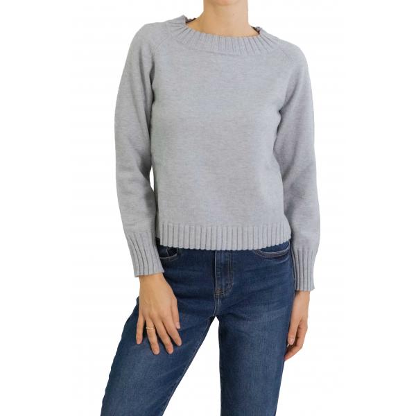 Maglione collo alto mezza manica 